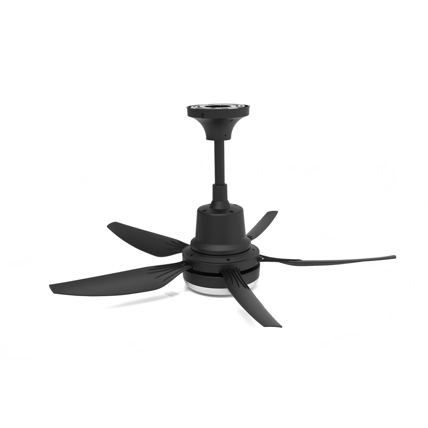 Mikhai Ceiling Fans with Lights, 63 inch Low Profile Ceiling fan with Light and Remote Control, Flush Mount, Reversible, CCT, Dimmable, Noiseless, Black Ceiling Fan for Bedroom, Indoor/Outdoor Use