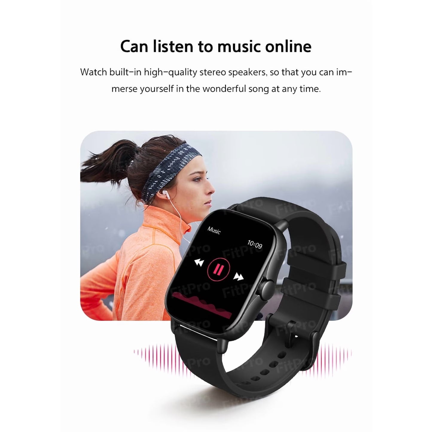 The Avoben smart fitness watch features a heart rate monitor, a 1.85-inch touchscreen, an activity tracker, a weather display, and a pedometer. It's a unisex smartwatch (silver).