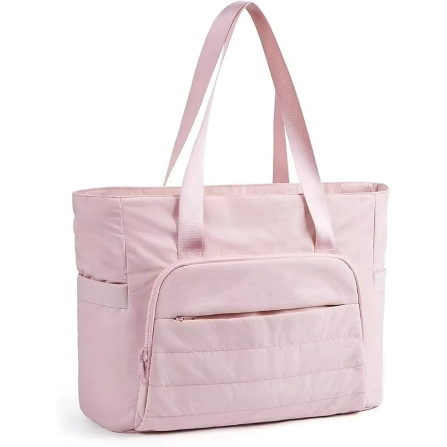 Tote Bag for Women, Lightweight Large Tote Bag with Yoga Mat Strap, Quilted Shoulder Bag Handbag for Travel Work Gym