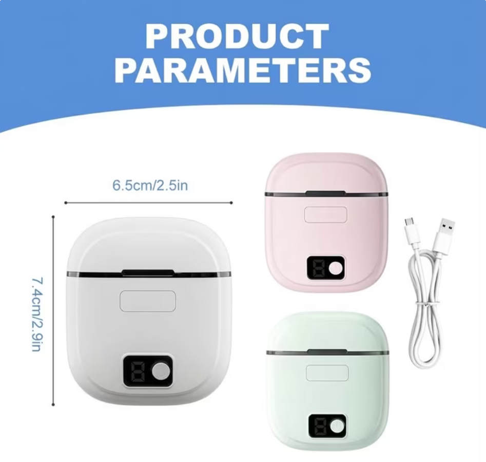 Electric Automatic Nail Clipper with Light & 3 Speeds,Fingernail Cutter and File 2 in1 Design, Nail Scraps Storage,USB Rechargeable SafetyFingernail Trimmer for Baby, Kids, Seniors and Adult
