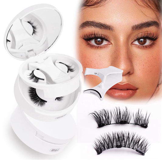 Magnetic Eyelashes Natural Look False Lashes without Eyeliner, Light Weight and Waterproof Magnetic Eyelashes No Glue