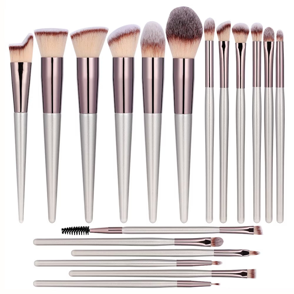 Qinghuai 18 Pcs Professional Makeup Brushes Set for Eye and Face, Premium Eye Makeup Brushes Soft Makeup Brushes