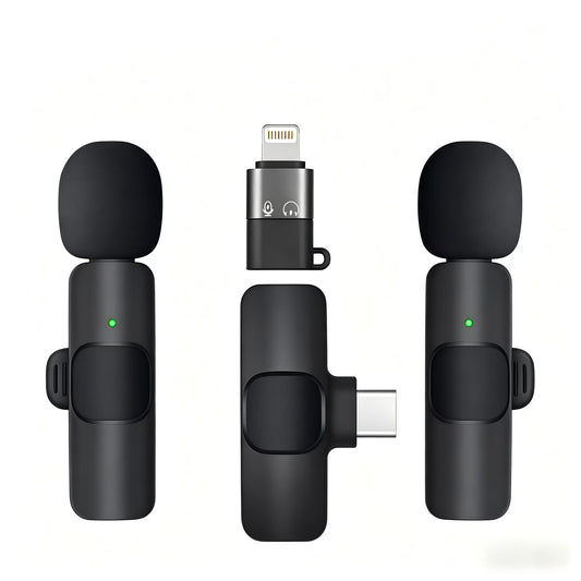 Avoben Wireless Mini Microphone for iPhone and Android Phones - Lavalier Microphone for Audio and Video Recording - Clip-on Microphone for Content Creators such as YouTube, TikTok, Podcasts, and Vlog