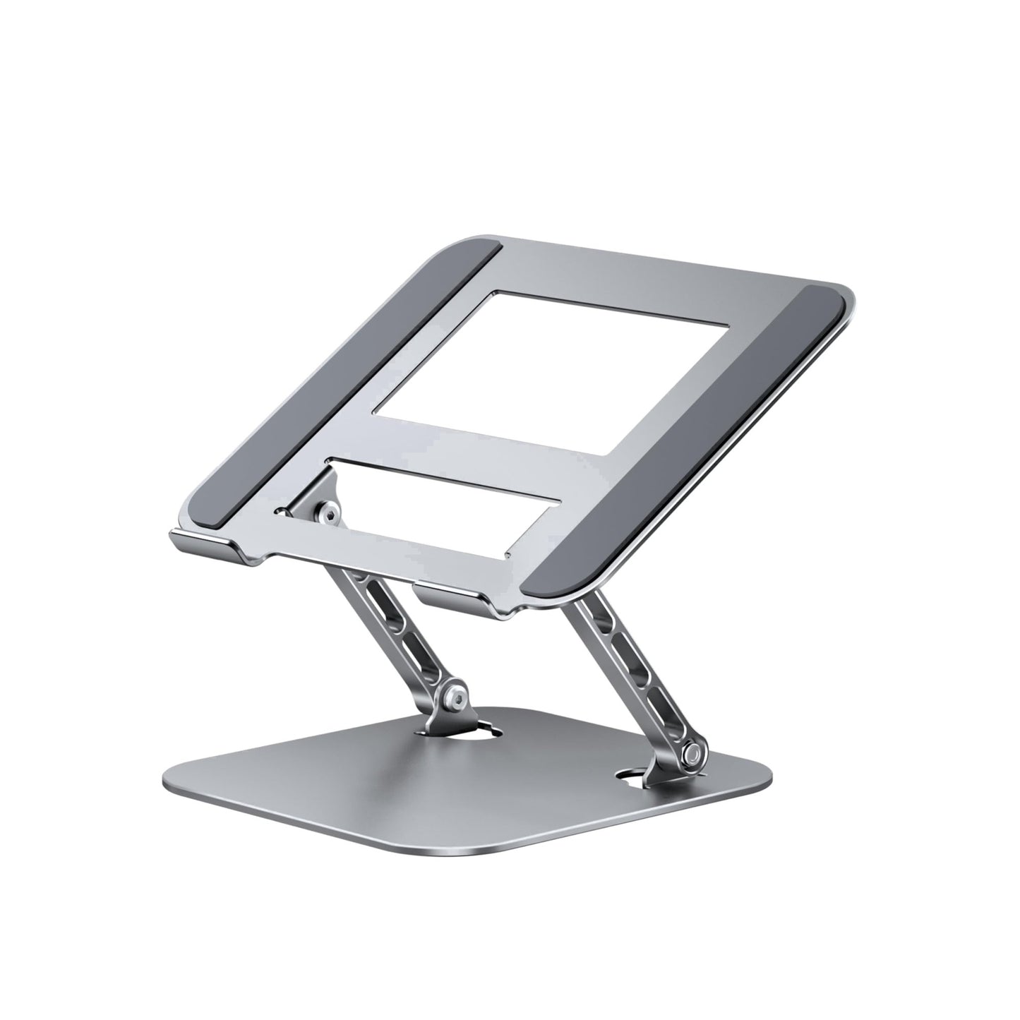 Adjustable And Foldable Laptop Stand With a Sturdy And Durable Base. Multi-Angle Adjustable Ergonomic Laptop Riser, Compatible With MacBook Air Pro, Laptops, And All 10-15.6 inch Laptops.
