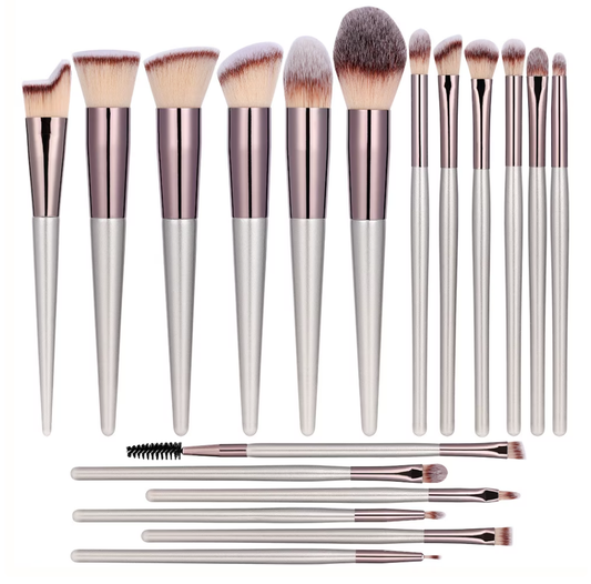 Qinghuai 18 Pcs Professional Makeup Brushes Set for Eye and Face, Premium Eye Makeup Brushes Soft Makeup Brushes