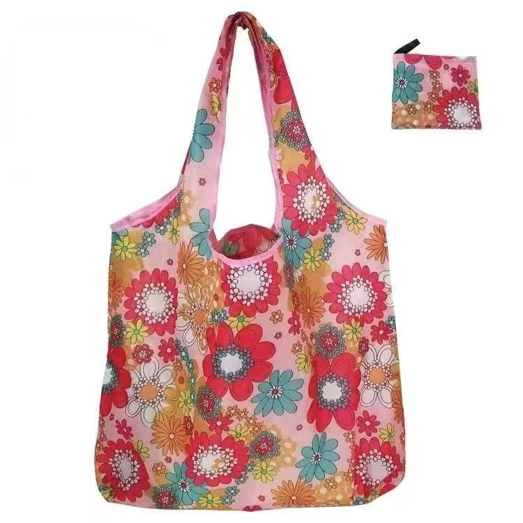 EHIW Reusable Grocery Bags, 10 Pack 50Lbs Foldable Fashion Washable Shopping Bags, Large Boho Tote Bags For Groceries, Bulk Market Cloth Storage Bags, Random