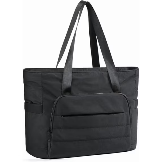 Tote Bag for Women, Lightweight Large Tote Bag with Yoga Mat Strap, Quilted Shoulder Bag Handbag for Travel Work Gym