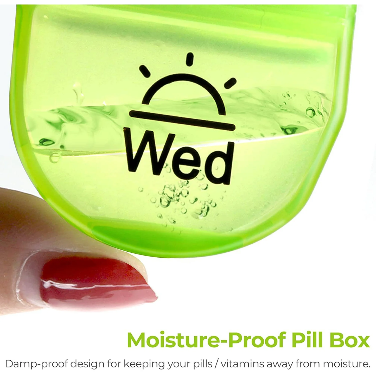 IDFINE Pill Box 2 Times a Day, Weekly Pill Organizer AM PM with 7 Daily Pocket Case to Hold Vitamin, Medicine, Medication, and Supplement