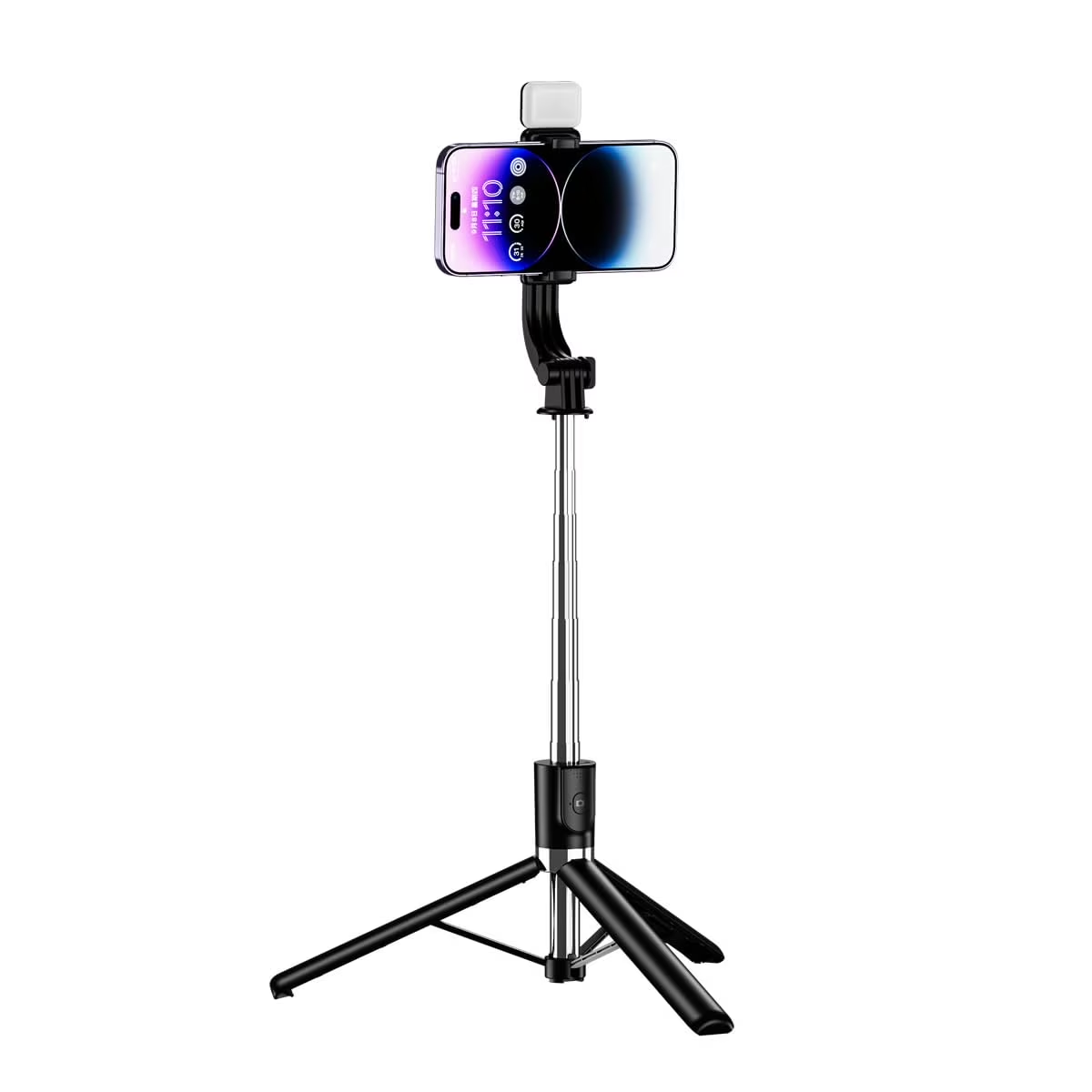 DJJD Selfie Stick for Phone, Extendable Travel Tripod with Detachable Remote for Photography, Selfies, Compatible with All Cell Phones, Black