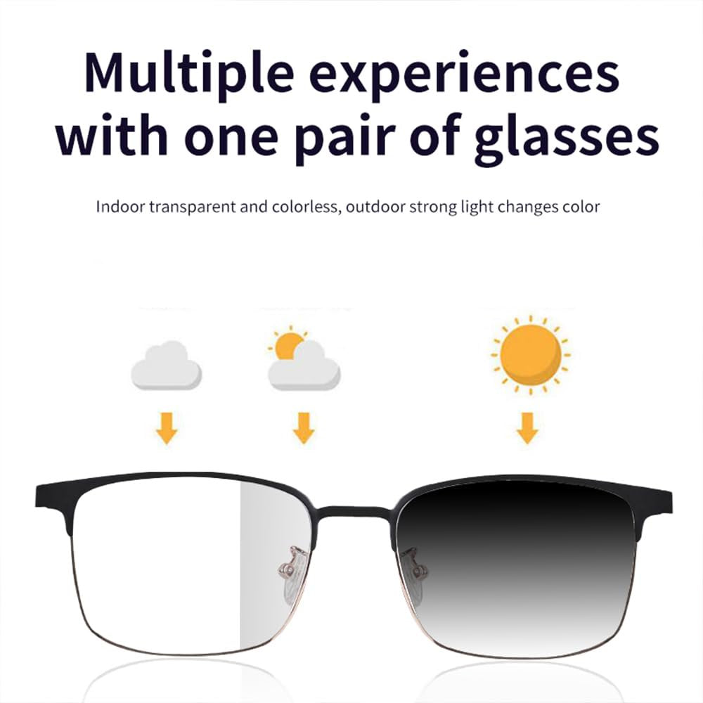 Smart Glasses Bluetooth Audio Sunglasses for Men Women with Dual Stereo Speakers, Open Ear Music &HD Calling, Touch &Voice Assistant, UV Protection——Gold