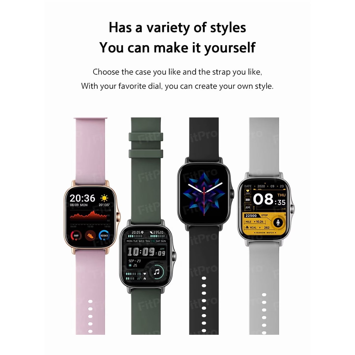 The Avoben smart fitness watch features a heart rate monitor, a 1.85-inch touchscreen, an activity tracker, a weather display, and a pedometer. It's a unisex smartwatch (silver).