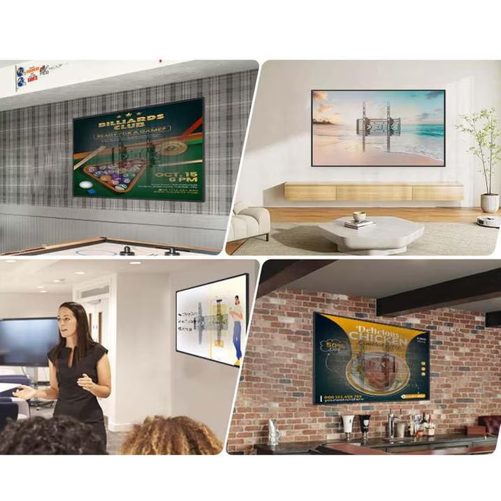 Avoben TV wall mount, suitable for 32-60 inch TVs, swivel and tilt, full-range movable bracket with adjustable double arms, maximum load capacity 110 lbs.