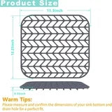 Carestrong sink mat ,Sink Protectors for Kitchen Sink - 13.6" x 11.7" Sink Mat - Heat-resistant Easy-clean Silicone Sink Mat - for Protection of Stainless Steel Sink Pack of 2