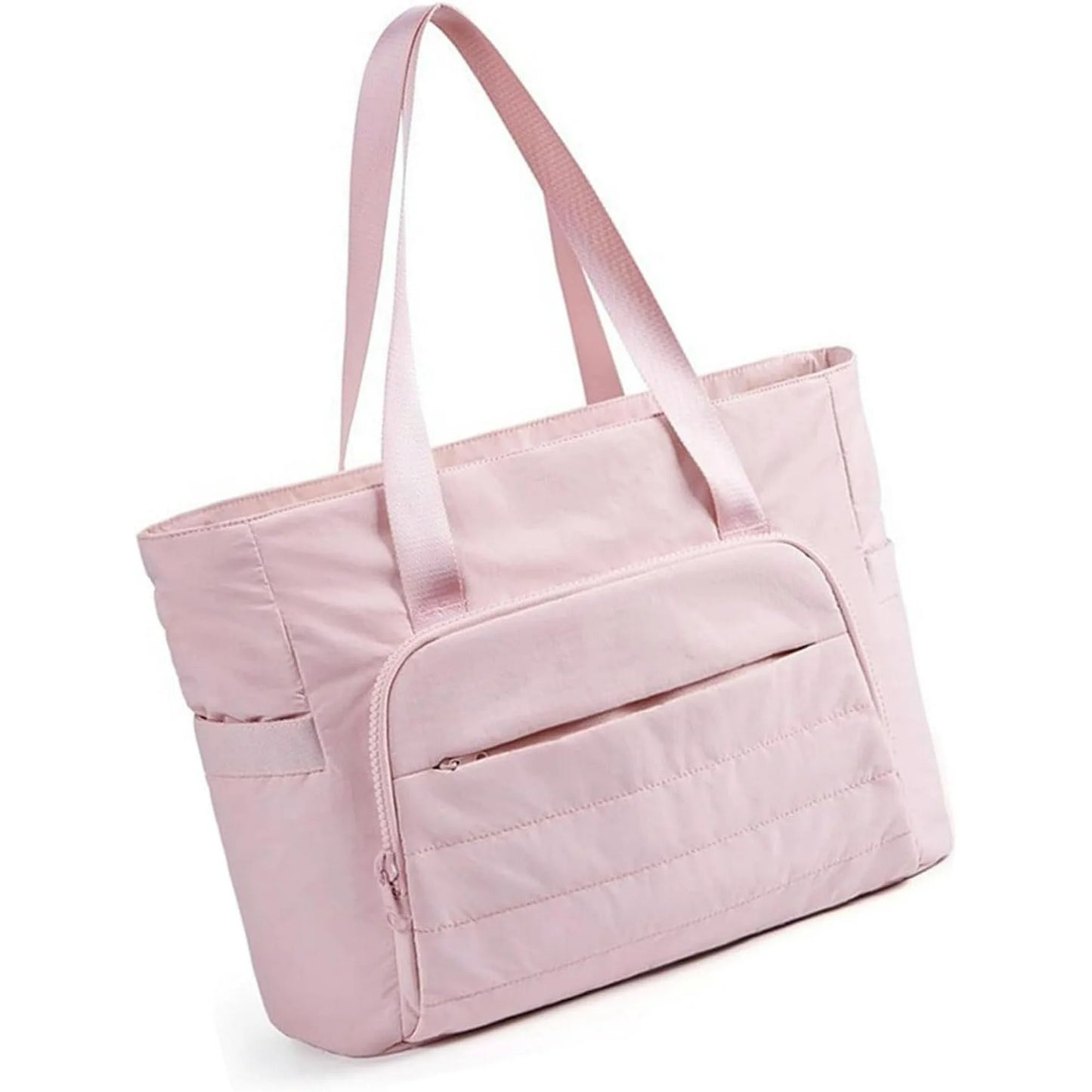 Tote Bag for Women, Lightweight Large Tote Bag with Yoga Mat Strap, Quilted Shoulder Bag Handbag for Travel Work Gym