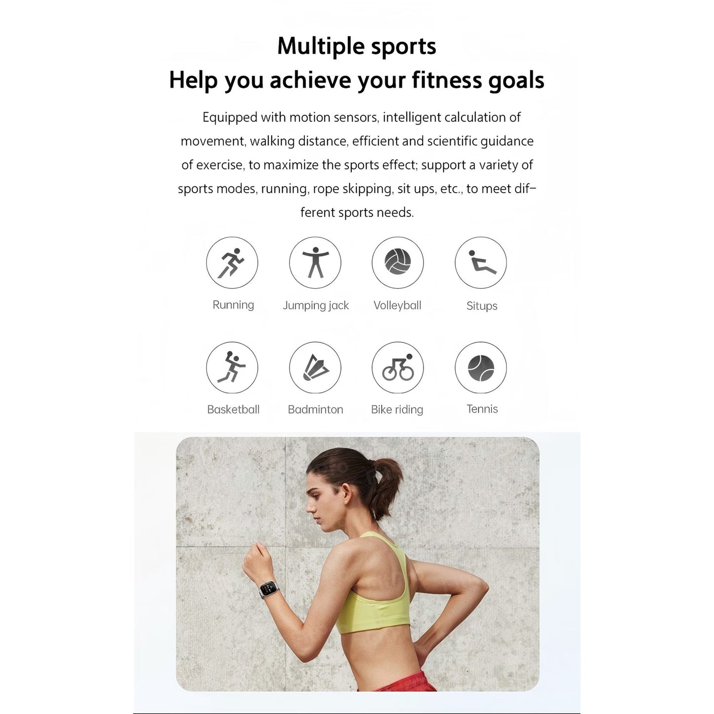 The Avoben smart fitness watch features a heart rate monitor, a 1.85-inch touchscreen, an activity tracker, a weather display, and a pedometer. It's a unisex smartwatch (silver).