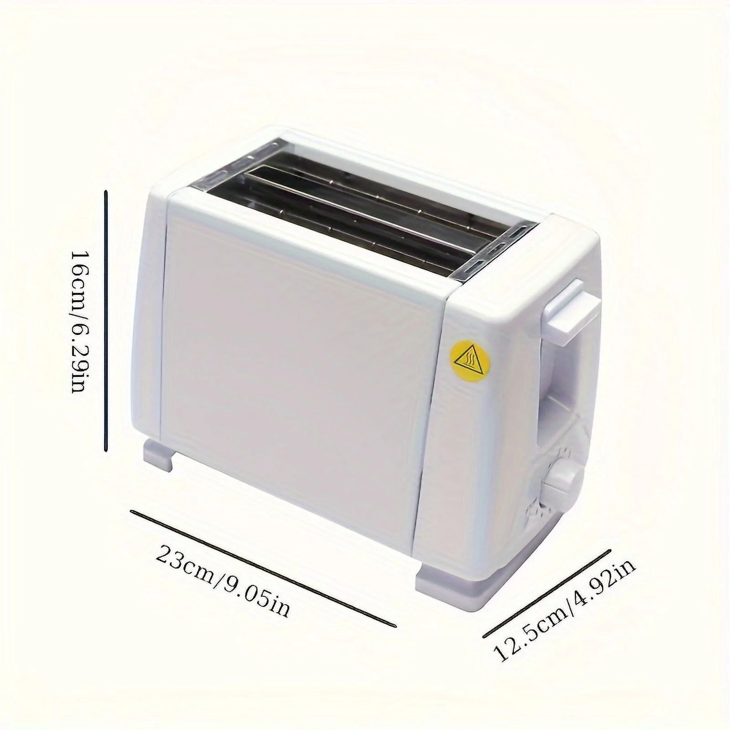 Toaster 2 Slice with Auto Shut Off & Reheat Function - 6 Browning Settings, Countertop Kitchen Essentials for Bagel Muffins Toast Pastry Waffles Grain Sweet Bread, 750W - White
