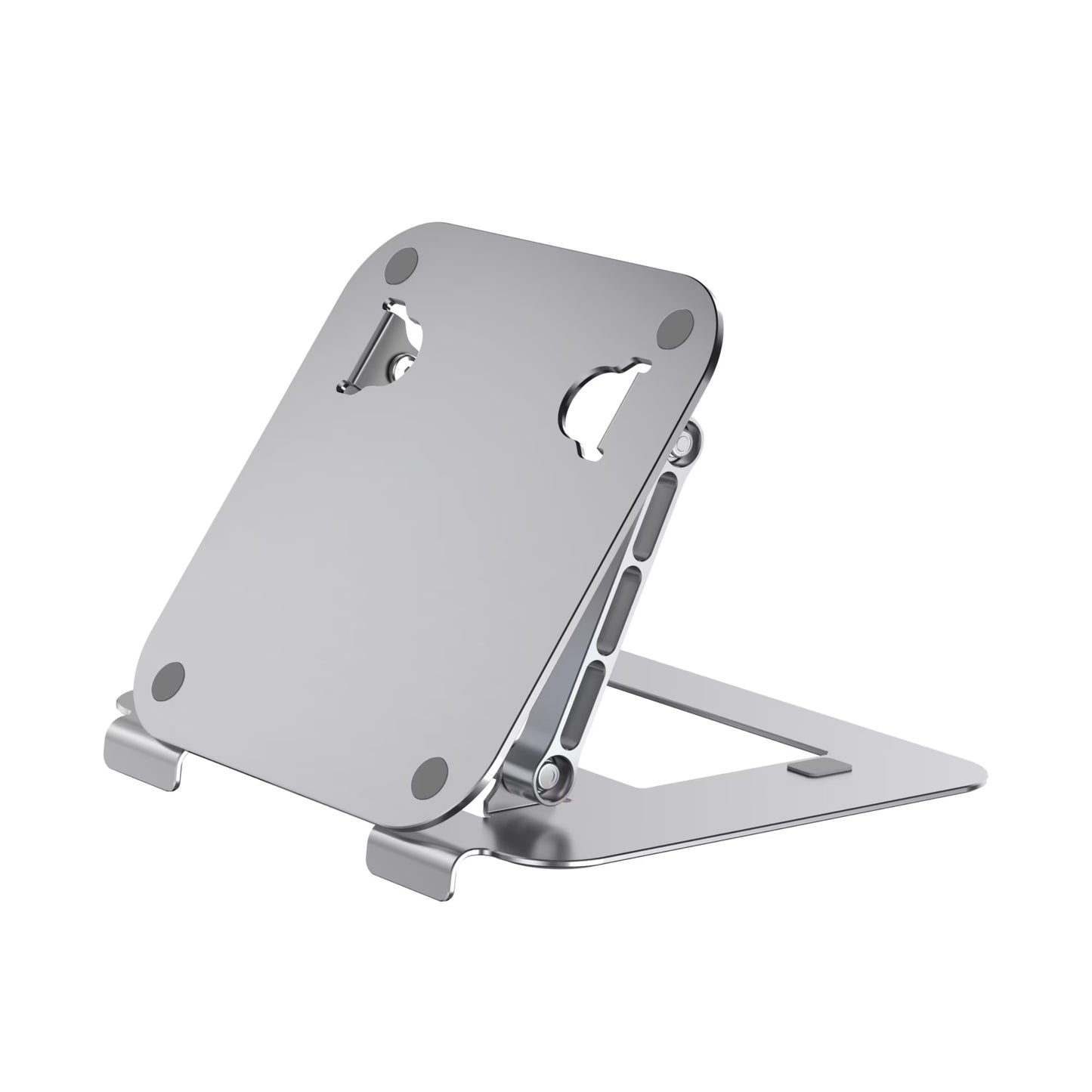 Adjustable And Foldable Laptop Stand With a Sturdy And Durable Base. Multi-Angle Adjustable Ergonomic Laptop Riser, Compatible With MacBook Air Pro, Laptops, And All 10-15.6 inch Laptops.