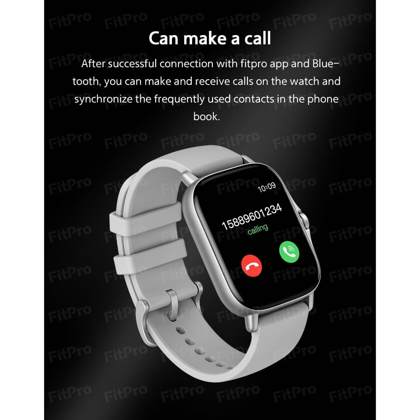 The Avoben smart fitness watch features a heart rate monitor, a 1.85-inch touchscreen, an activity tracker, a weather display, and a pedometer. It's a unisex smartwatch (silver).