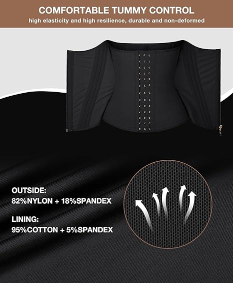 EHIW Waist Trainer for Women Latex Underbust Waist Cincher Corset Sport Girdle Hourglass Body Shaper , 3XL