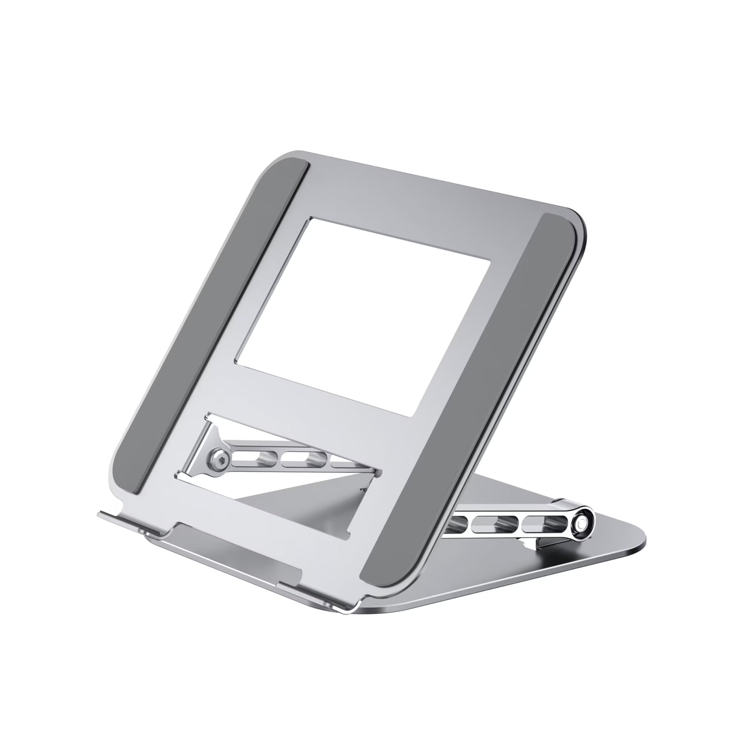 Adjustable And Foldable Laptop Stand With a Sturdy And Durable Base. Multi-Angle Adjustable Ergonomic Laptop Riser, Compatible With MacBook Air Pro, Laptops, And All 10-15.6 inch Laptops.