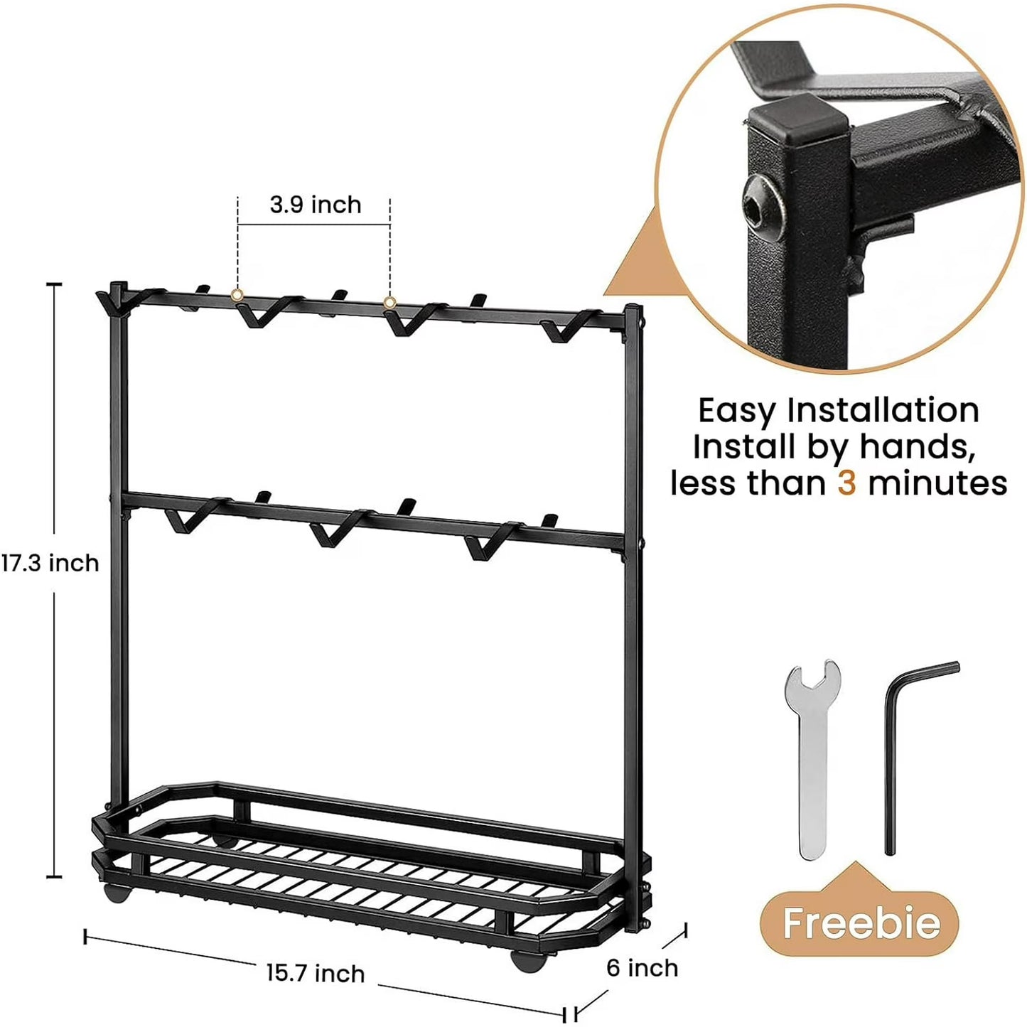 Carestrong Large Coffee Mug Holder Stand Countertop, Tree Rack for 14 Mugs, 2 Tier Counter Display Storage, Metal Wire Tea Cup Holder for Coffee Station Kitchen Organizer, Not Included Mugs