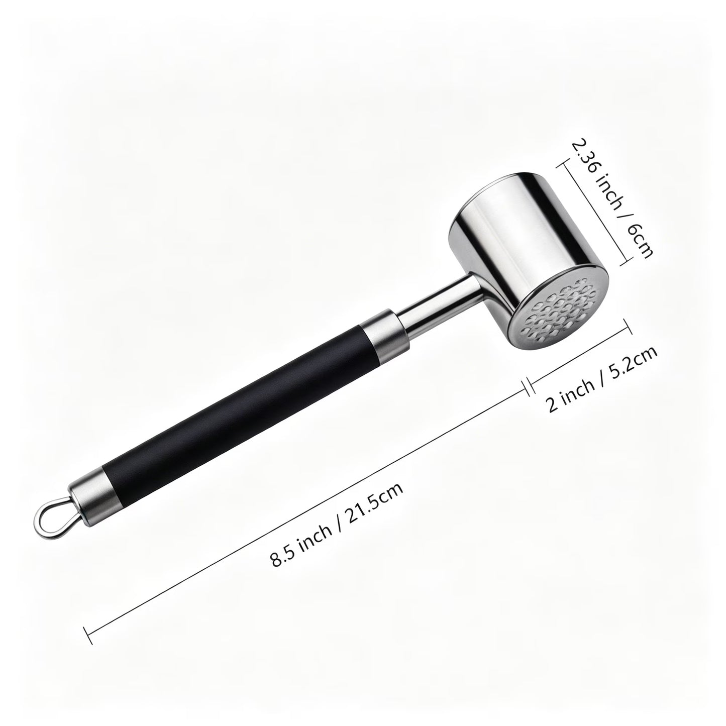 Yilush Meat Tenderizer Hammer with Comfortable-Grip Handle, Dual-side Mallet for Kitchen, Heavy Duty Pounder For Tenderizing Steak, Beef and Fish