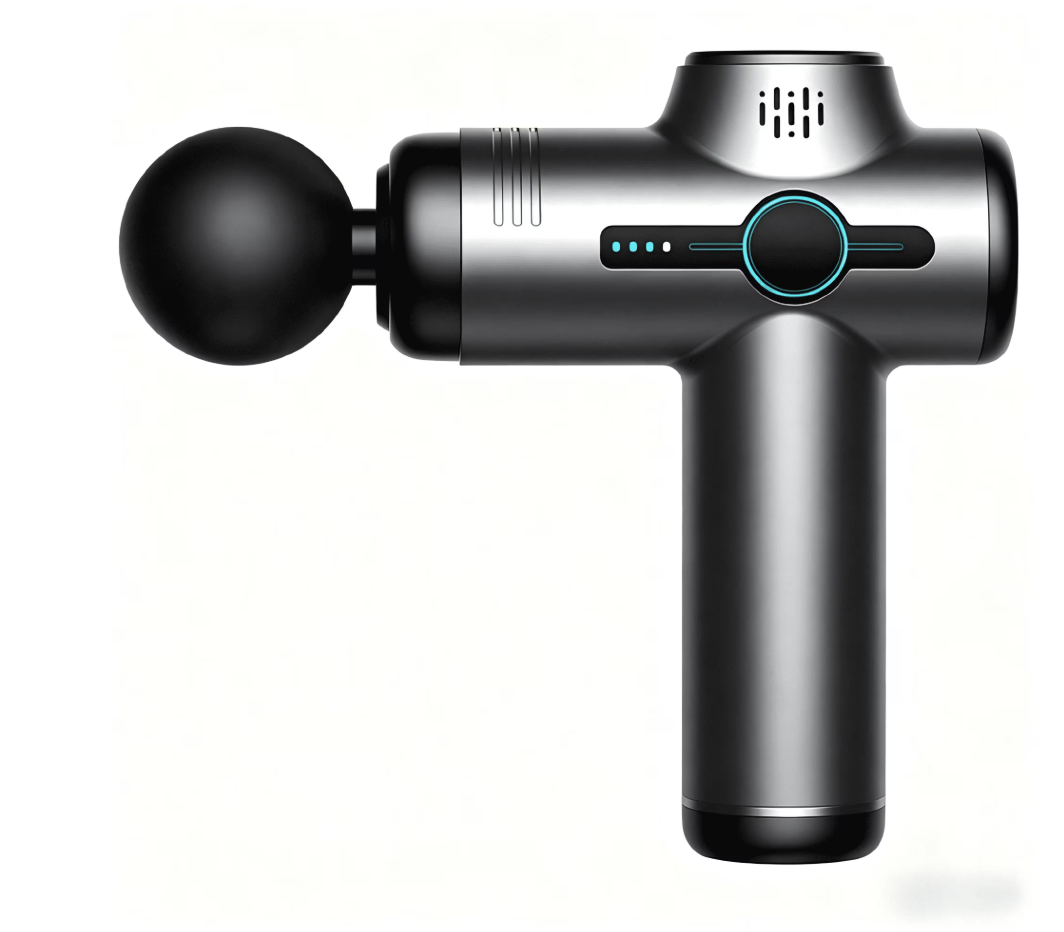 Massage Gun, Deep Tissue Back Massage for Athletes for Pain Relief, Percussion Massager with 8 Massages Heads & Silent Brushless Motor, Valentines Day Gifts for Him Her, Black
