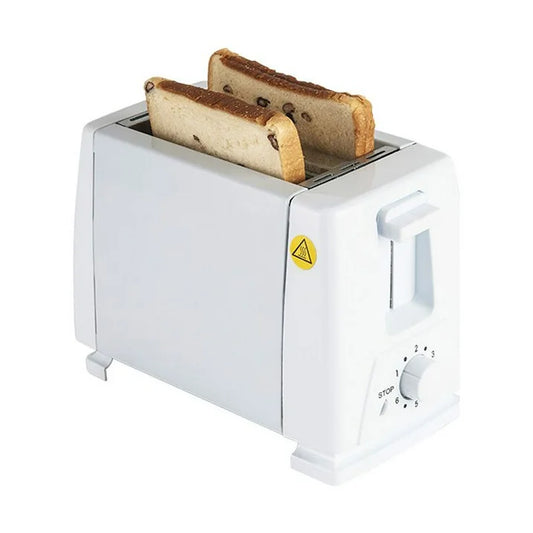 Toaster 2 Slice with Auto Shut Off & Reheat Function - 6 Browning Settings, Countertop Kitchen Essentials for Bagel Muffins Toast Pastry Waffles Grain Sweet Bread, 750W - White
