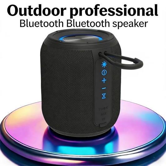 Portable Bluetooth Speaker Beach Vacation Essentials: Powerful Crystal Clear Sound/Dynamic Light/IPX5 Waterproof/All Day Playtime/BT 5.3/TWS Paring, Small Wireless Speaker for Outdoor|Travel|Camping