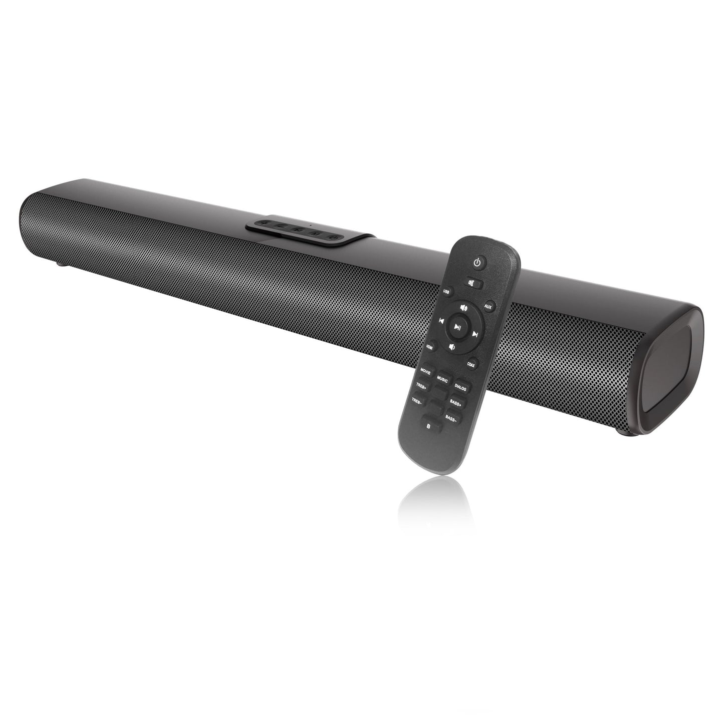 LOOKFUN Sound Bar for Smart TV, Soundbar with Bluetooth/ARC/Opt/AUX Connect, Auto Volume Boost, 3 Equalizer Modes, Soundbar for TV/PC/Gaming/Projectors