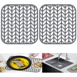 Carestrong sink mat ,Sink Protectors for Kitchen Sink - 13.6" x 11.7" Sink Mat - Heat-resistant Easy-clean Silicone Sink Mat - for Protection of Stainless Steel Sink Pack of 2