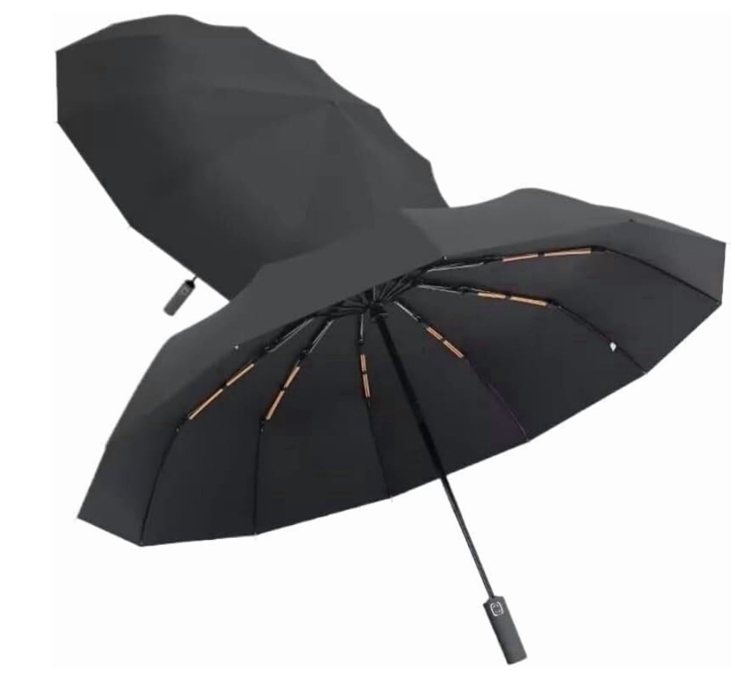 Premium Auto Folding Umbrella for Rain and Sun - Durable, Light & Portable for Women & Men , Fits Backpack & Cars