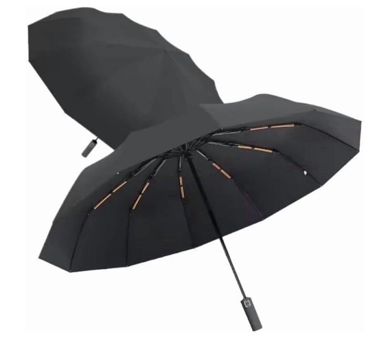 Premium Auto Folding Umbrella for Rain and Sun - Durable, Light & Portable for Women & Men , Fits Backpack & Cars