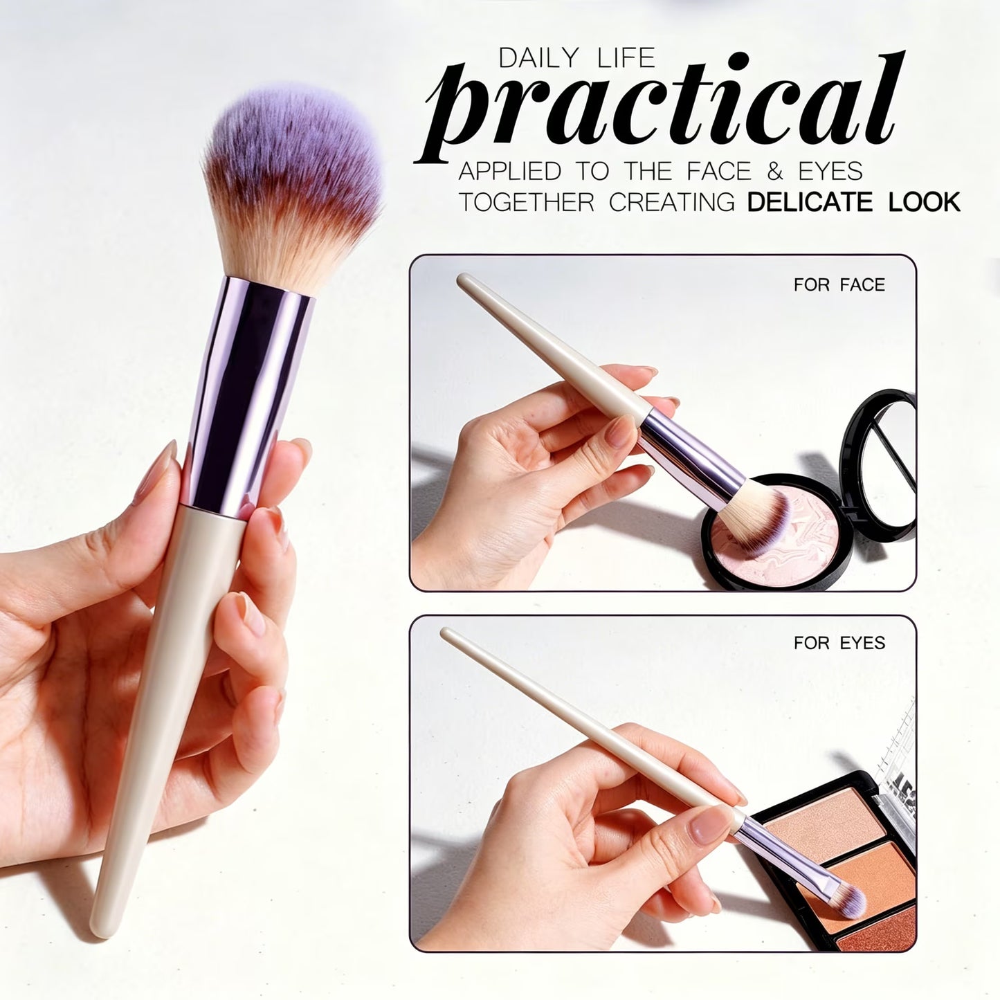 Qinghuai 18 Pcs Professional Makeup Brushes Set for Eye and Face, Premium Eye Makeup Brushes Soft Makeup Brushes