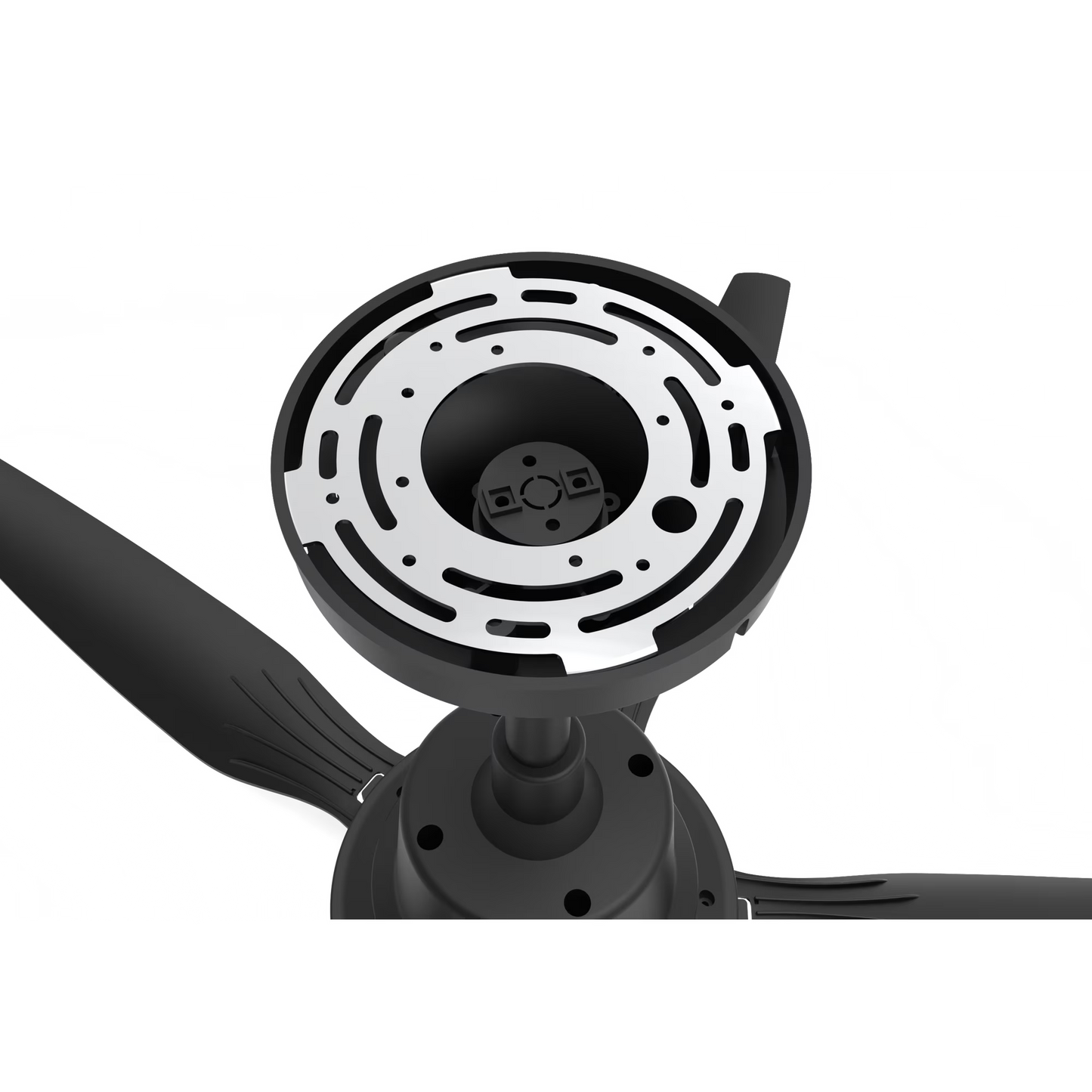 Mikhai Ceiling Fans with Lights, 63 inch Low Profile Ceiling fan with Light and Remote Control, Flush Mount, Reversible, CCT, Dimmable, Noiseless, Black Ceiling Fan for Bedroom, Indoor/Outdoor Use