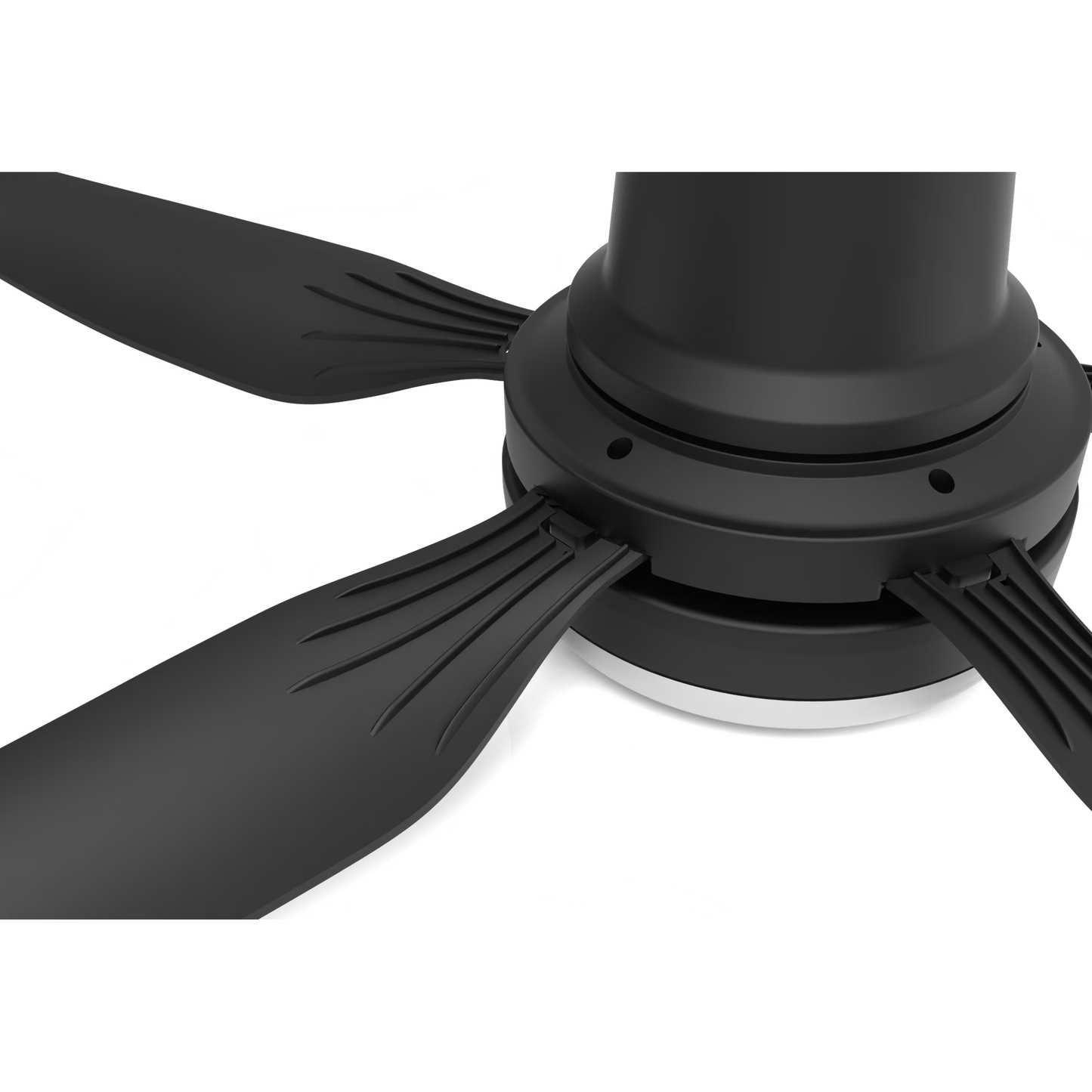 Mikhai Ceiling Fans with Lights, 63 inch Low Profile Ceiling fan with Light and Remote Control, Flush Mount, Reversible, CCT, Dimmable, Noiseless, Black Ceiling Fan for Bedroom, Indoor/Outdoor Use