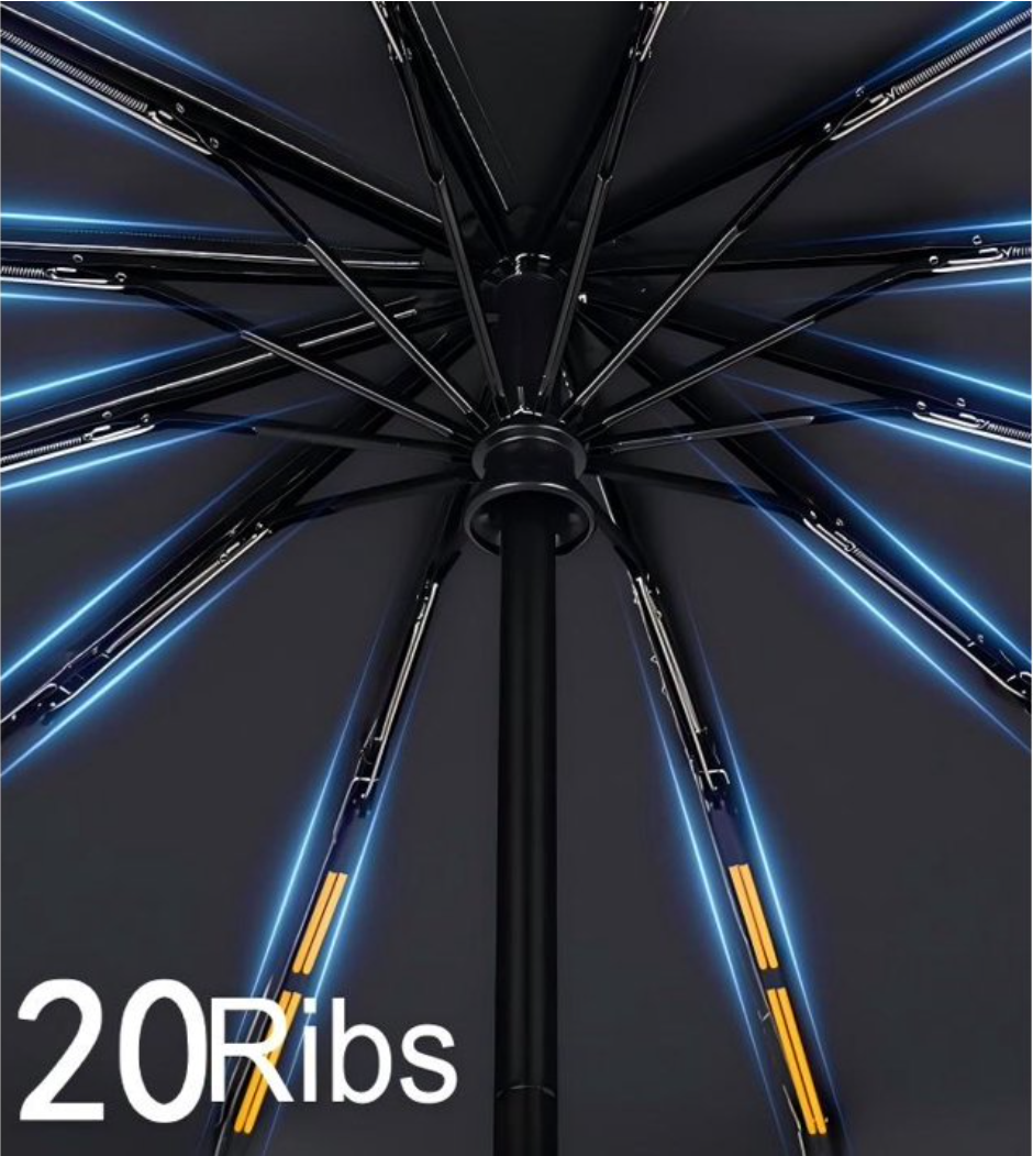 Premium Auto Folding Umbrella for Rain and Sun - Durable, Light & Portable for Women & Men , Fits Backpack & Cars
